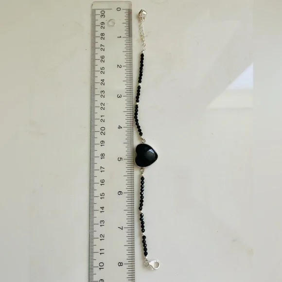 Natural Black Onyx 2 Bracelets - Picture 7 of 9